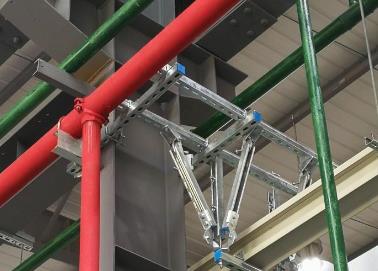 江州该抗震支架的整体式支吊架结构协调性好